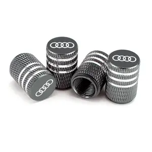 Audi Sport Tire Valve Caps, Aluminum Alloy, Leak-Proof, Compatible with A1 A3 A4 B7 B8 A5 A6 A7 A8 Q3 Q5 Q7 Q8 Tt, Car Accessories