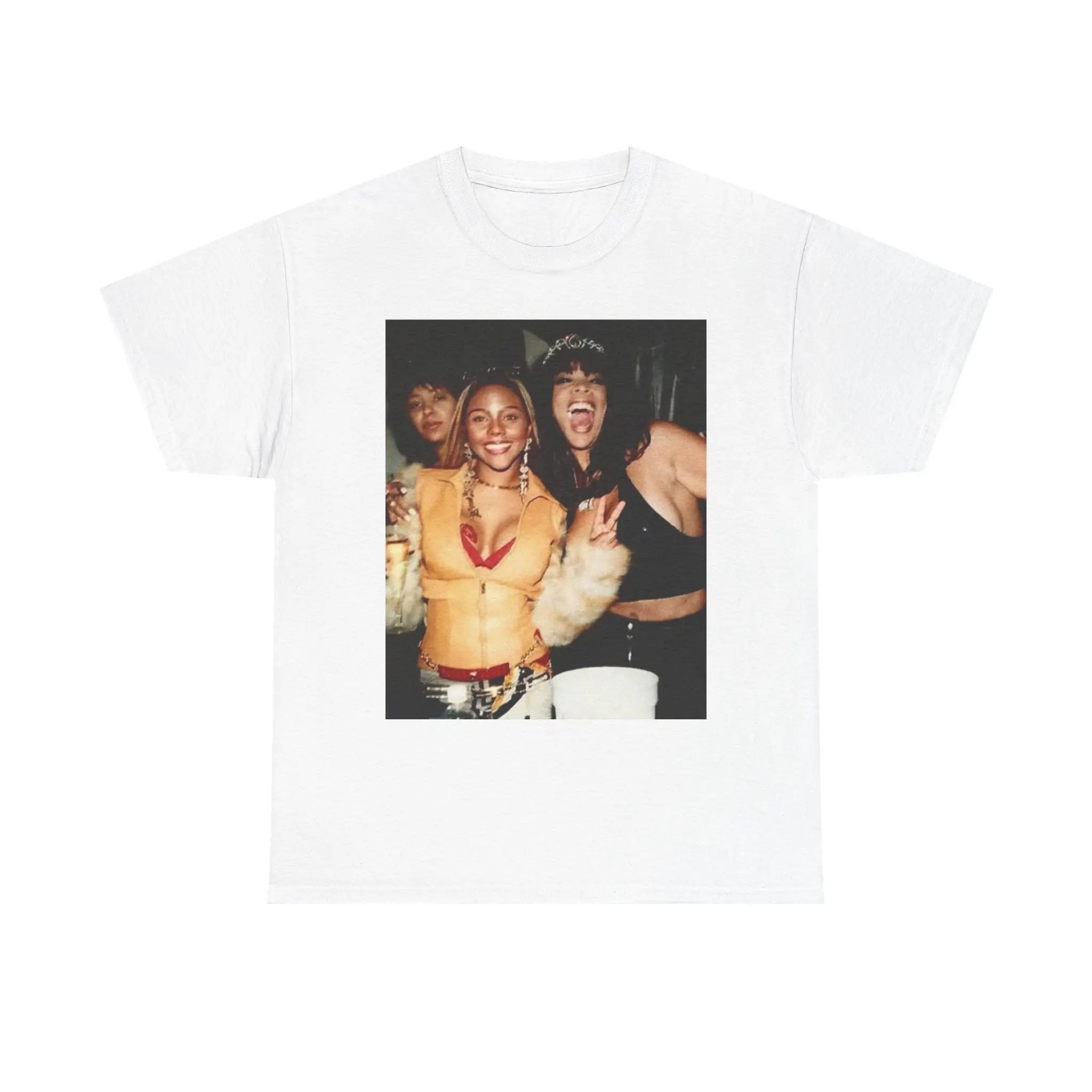 Retro Wendy Williams & Lil Kim Unisex Heavy Cotton Tee, Vintage Style Shirt, Social Gathering Tee, Nostalgic Apparel, Casual Everyday Wear, Gift for Friends
