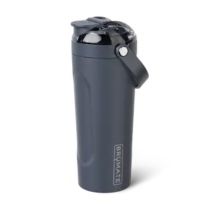 BrüMate MultiShaker 25oz Shaker Bottle | Triple-Insulated Stainless Steel Fitness Shaker | Removable Agitator | Durable Soft-Grip Carry Handle | Keeps Beverages Cold 24+ Hours | Non-Slip Base