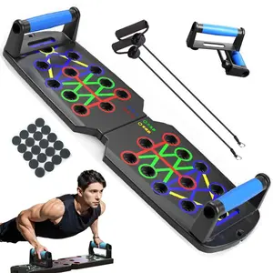 Push up Board, Push-up Board Training Set,30 Holes Home Push-up Training Board, Pull Bar, Chest Muscle Abdominal Muscle Training Equipment for Men & Women, Fitness Enthusiasts, Upper Body Strength, Portable Design, Ab Workout Machine,Unique Gifts for Man