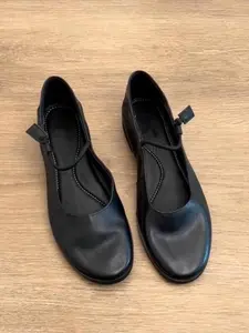 Women's Soft Low Heel Mary Jane Shoes, Elegant Round Toe Rubber Sole, Comfortable All Season Flat Shoes, Stylish Office Workwear, Versatile Shoes