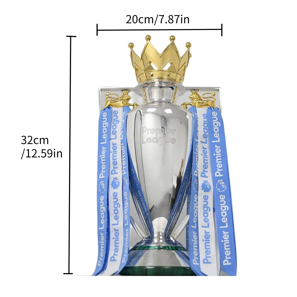 Premier League Champions Trophy, 33cm Resin Football Cup, World
