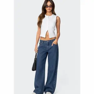 Edikted Raelynn Washed Low Rise Jeans