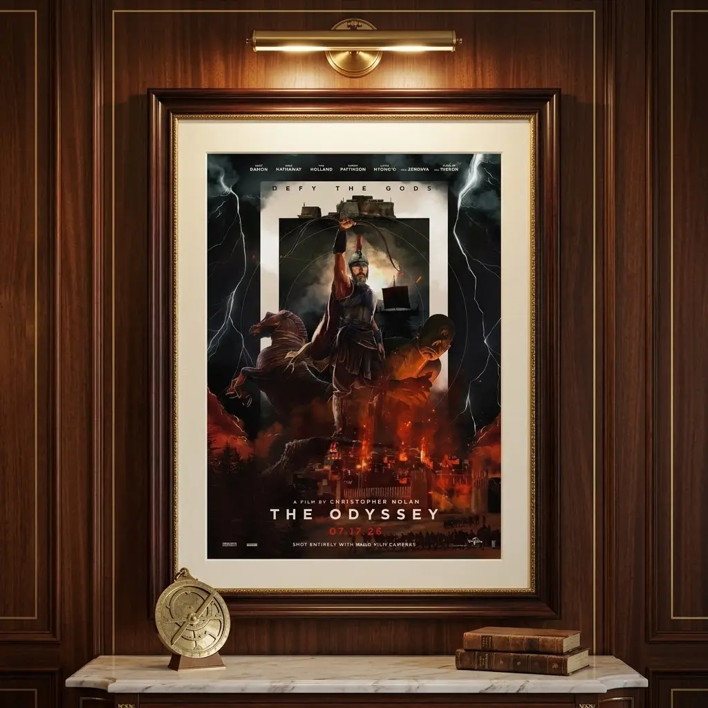 The Odyssey Movie Poster – Epic Film Wall Art Print for Movie Fans