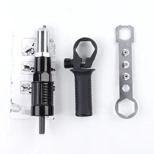 Electric Rivet Nut Gun Adapter for Drills, Electric Rivet Adapter for Power Drills, Practical Heavy Duty Power Tool Accessories Hardware Aluminum alloy electric rivet gun, pull-stem rivet gun head, riveting tool conversion adapter, rivet gun drill adapter
