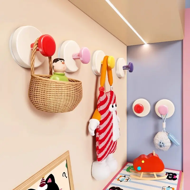 Suction cup entrance hook, strong load-bearing adhesive, no need to drill holes, key placement at the entrance, artifact placement, hat placement, and pasting of items