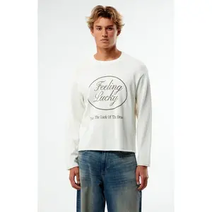 Pacsun Men's Feeling Lucky Crew Neck Sweater Pacsun Men's Feeling Lucky Crew Neck Sweater