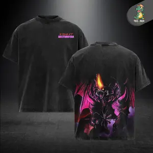 Destroyah Kaiju Godzilla Gojira Vintage Menswear Gift movie fans Top Apparel Classic Oversized Seamless Simple Straight Man Clothes Cotton designer shirts Movie Shirt, graphic tees, men gifts, ,Graphic Streetwear T-shirt