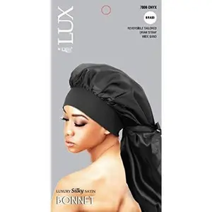 LUX by Qfitt SILK BONNET (BRAID, ONYX)