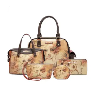 REFLECTION OF LOVE 5PC SET (SATCHEL BAG, CROSSBODY, POUCH, COINPURSE, WALLET)