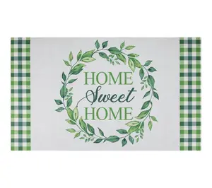 Northlight Home Sweet Home Gingham Doormat 18" x 30"