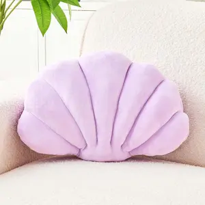 Lavender Shell Pillow, Seashell Decorative Pillows 3D Insert Beach Pillow, Soft  Shell Shaped Pillow Room Decor, 13" Seashell Throw Pillow  Pillow Stylish Cushion