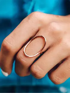 1 PC Simple Ring For Women For Wedding Engagement Party Jewelry Open Ring Valentine's Day Gift