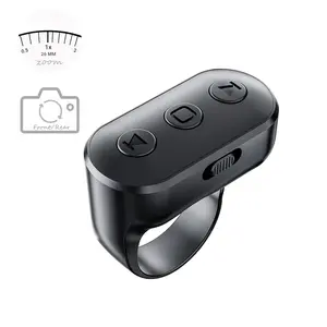 Scrolling Ring Remote for TikTok YouTube IG Shorts Video Landscape Portrait, Fingertip Wireless Scroller Page Turner Clicker for Kindle APP Compatible with iPhone iPad Android Phone Tablet