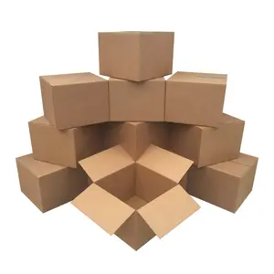 UBMOVE 16 Large Moving Boxes 20" x 20" x 15" Single Wall 32ECT Strength for Shipping and Moving Corrugated Boxes for Bulky Items