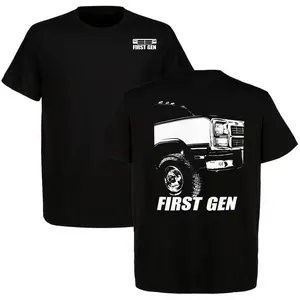 First Gen Dodge Ram Trucks T-Shirt Men’s Cotton Short Sleeve Car Graphic T-Shirt Casual Menswear
