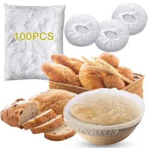 Sourdough Bread Baking Supplies Bowl Covers for Bread Proofing Basket, Sourdough Starter Kit Accessories Shower Caps for Sourdough Bread Reusable Plastic Bowl Covers