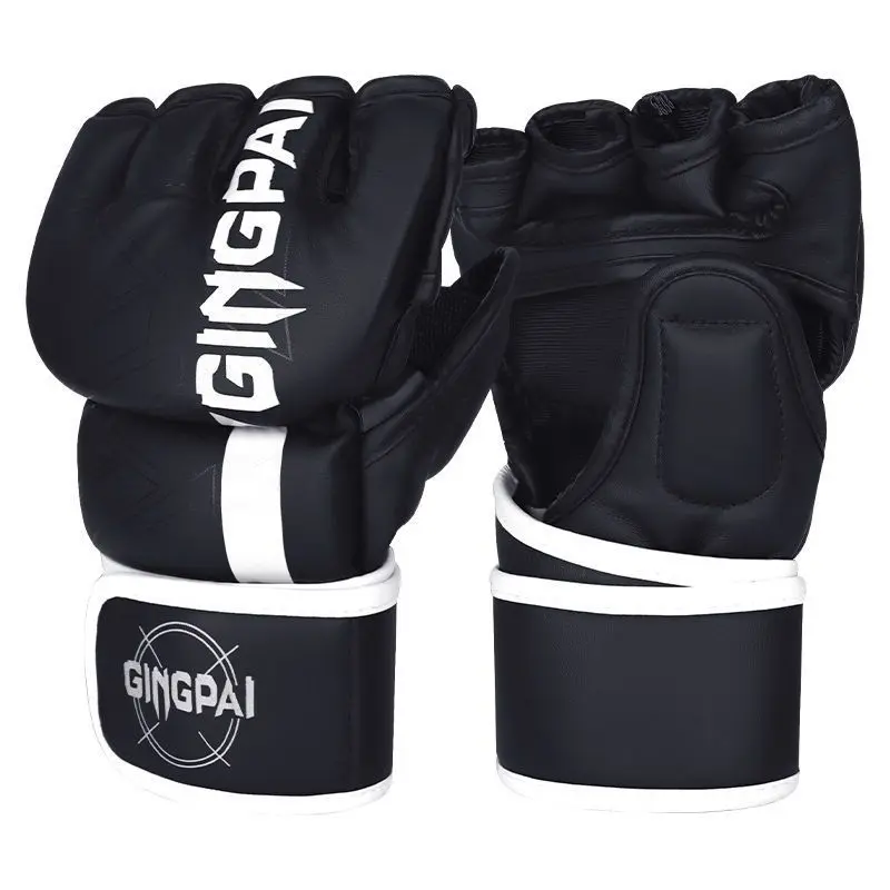 Snow leopard half finger black and white