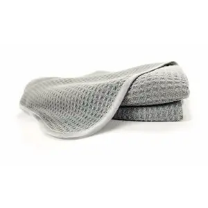 Waffle Weave Microfiber Towel (25"x36", 380GSM)