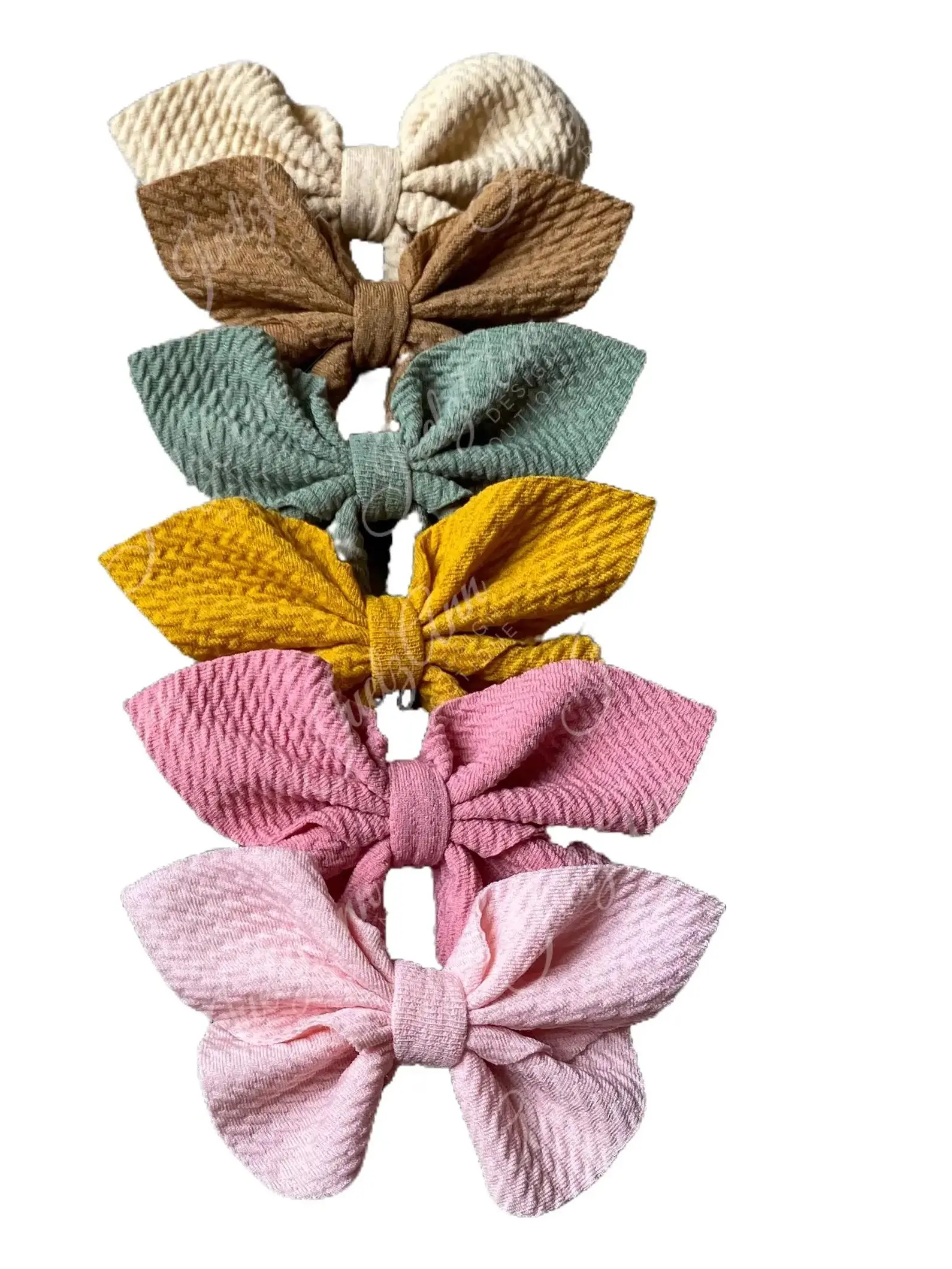 Butterfly Themed Stylish Handmade Polyester Bullet Fabric Hair Bows 4 Inches Wide High-Quality Material Versatile Designs Comfortable Fit Perfect Size Easy to Clean