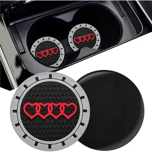 2Pack - 2.75inch  Cup Holder  Coaster fit for Audi  Toyota  Ford Chevy   Subaru Cadillace Kia Hyundai Volkswagen  Mercedes Benz & More Interior Decorative Accessories