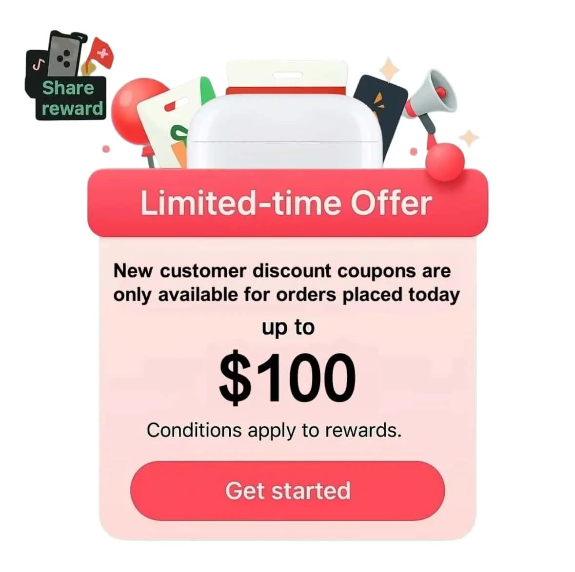 【Limited Time Event】--Wireless headphones, portable, noise reduction