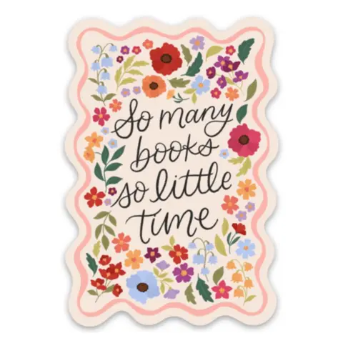 Elyse Breanne Design Aesthetic Vinyl Decal Stickers Pack - Waterproof, Removable and Replaceable Office Stationery for Book Lovers, Books-Themed, Easily Removed with Hand Sanitizer, Multiple Designs (Wholesale Option)