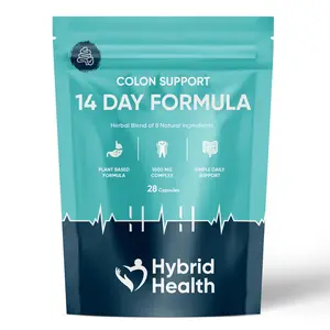 Hybrid Health Colon & Gut Support | 14 Day Formula | Food Supplement **Packaging May Vary**