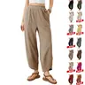 YeeZaa Women's Wide Leg Baggy Pants Back to School First Day Outfit College Outfit Transitional Fall Look Office Outfit Elastic Wasitted Harem Palazzo Pants 2026 Spring Summer Fashion Womenswear with Pockets#widelegpants #streetstyle#2026#springfresh