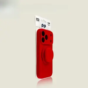 New Compatible with iP17 Pro Max Magnetic Airbag Rotating Stand 16 Pro Ultra-thin Liquid Silicone Full Protection Case 15