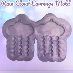 Rain Cloud Earring Silicone Mold for resin/ epoxy for jewelry making
