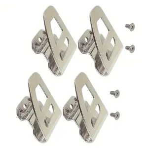 4 Sets Replacement Belt Hook Stands, Drill Bit Holder Kit with Screws for M18 V, Mark Titanium Metal Driver Waist Clip, Rostler and Reis Electric Drills, Tool Storage, Quick Setup, Robust Construction, Titanium Material, Easy Installation, Durable