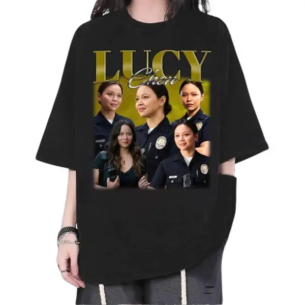 Retro Lucy Chen Shirt - Official The Rookie Tv Show Andise Tshirt Womenswear