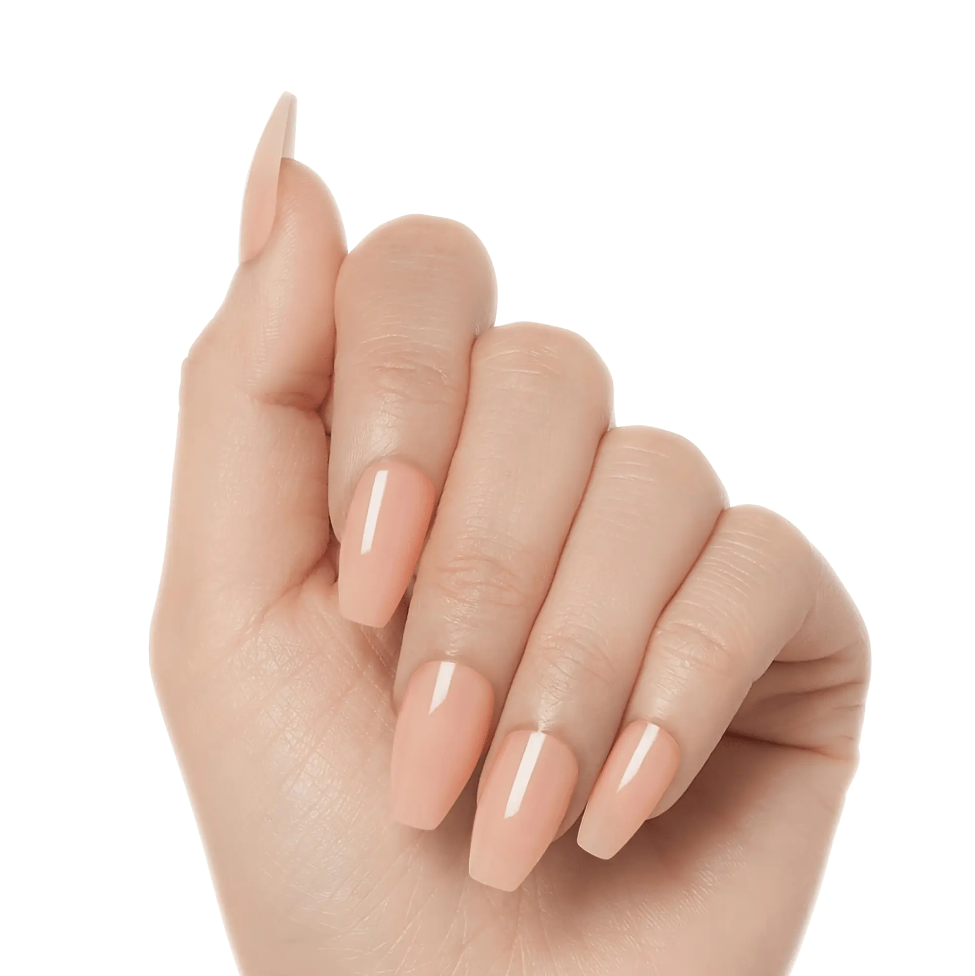 Kiss Salon X-tend Color Press On Soft Gel Nails - Limousine | Solid, Neutral, Medium, Coffin