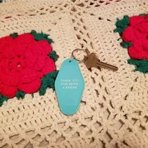 Golden Girls Retro Hotel Inspired Keychain keychains fun keychains