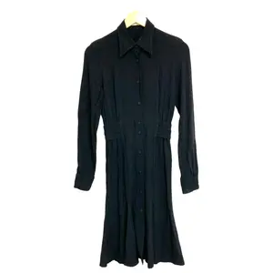 Pre-owned PRADA Polyester Small Leather Goods Stretch Shirt Dress