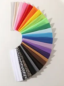 Women's Multicolor Sports Headbands, Leopard Print Elastic Sweat Absorbent Hair Bands, Suitable for Yoga Running Skincare Fashion Accessories, Sweat Absorbing Headband