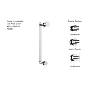 Neelnox FRS-SDKN30-LR Forest 30 Single Door Handle With Knob Large Rosette
