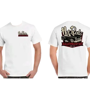 BULLETPROOF SPEED SHOP T-SHIRT T SHIRT CLOTHING 100% COTTON RAT ROD HOT ROD