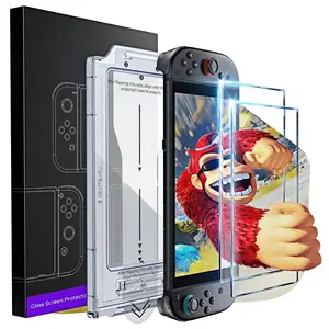 LISEN for Nintendo Switch 2 Screen Protector [2025 Upgrade] (ANTI-GLARE & Auto Alignment Kit) Screen Protector Switch2 Tempered Glass [Longest Durable] Full Coverage switch 2 pre order accessories, 2 Pack Protection