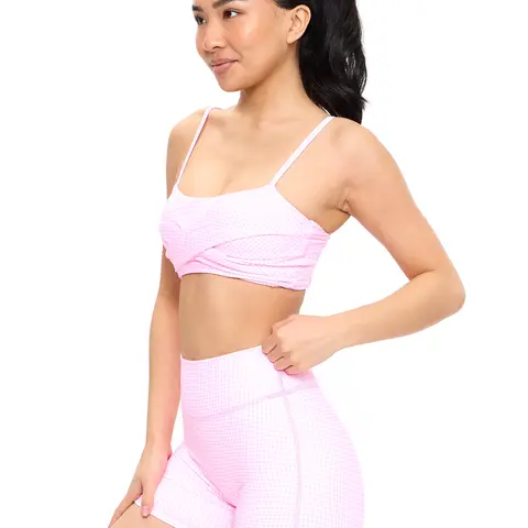 Legacy Short 4" - Pink Gingham