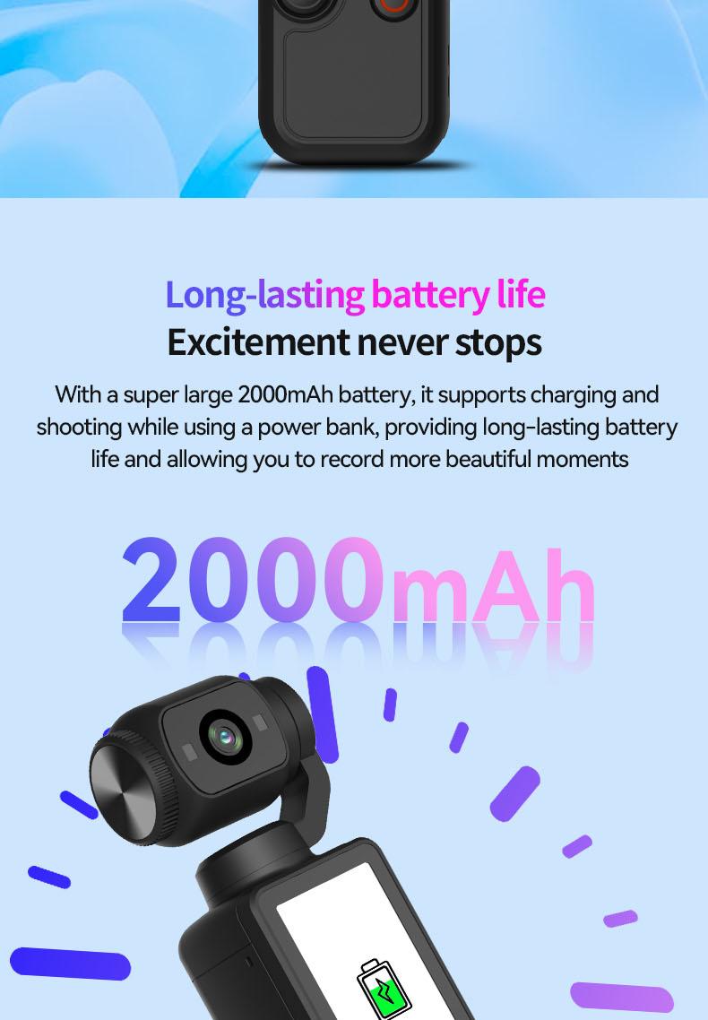 Ultra HD Portable Camcorder with 180° Rotating Lens & Smooth Stabilization | Handheld Anti-Shake Camera for Vlogging, Travel & Daily Recording | USB Rechargeable, Durable & Compact