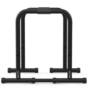 Relife Sports Dip Station Functional Heavy Duty Dip Stands Fitness Workout Dip Bar Setup