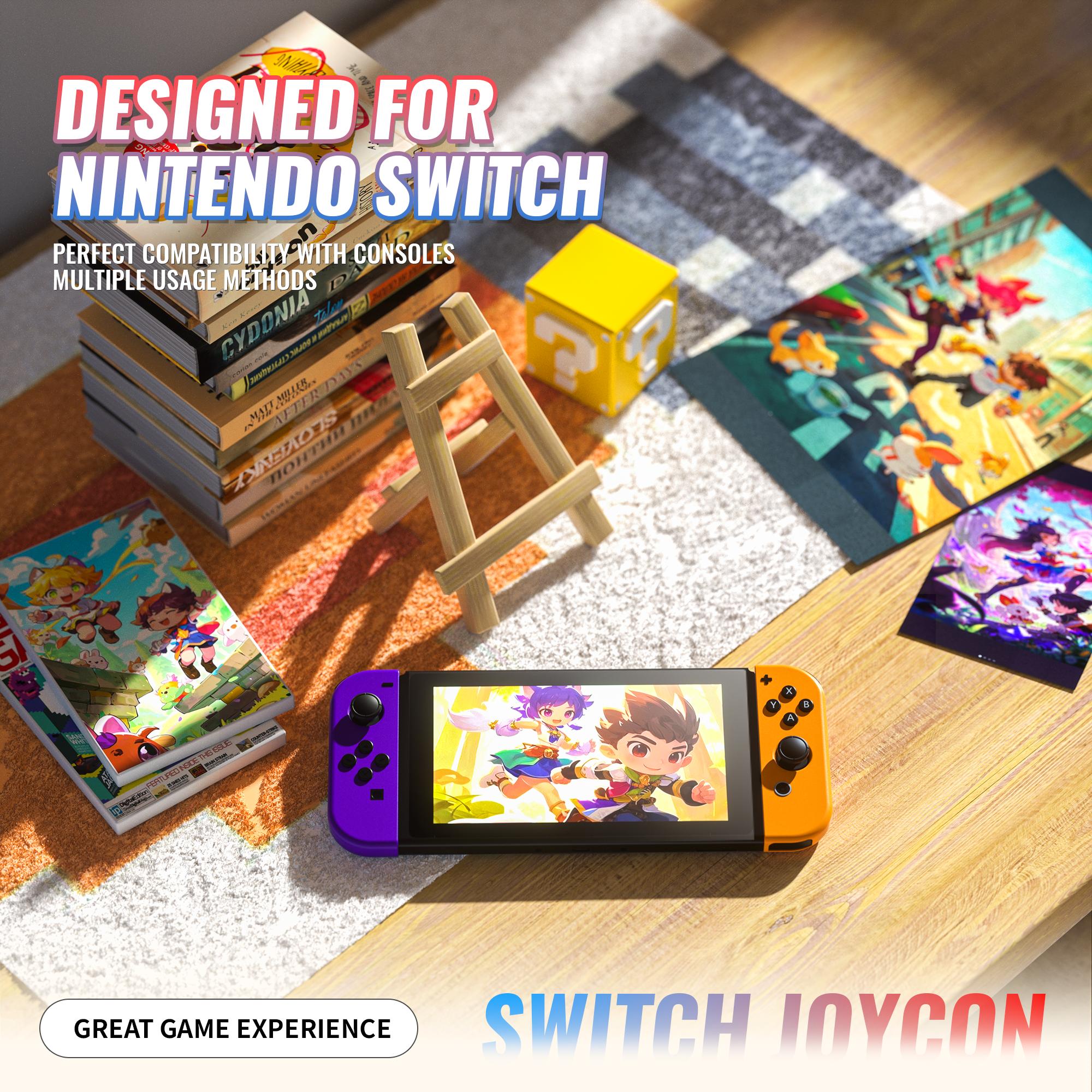 Joypad Controller for Switch1&2 Wireless Joypad Replacement for Switch Controller Left and Right Switch Joycons Support Dual Vibration Wake-up Function Motion Control switch joycons Gamepad