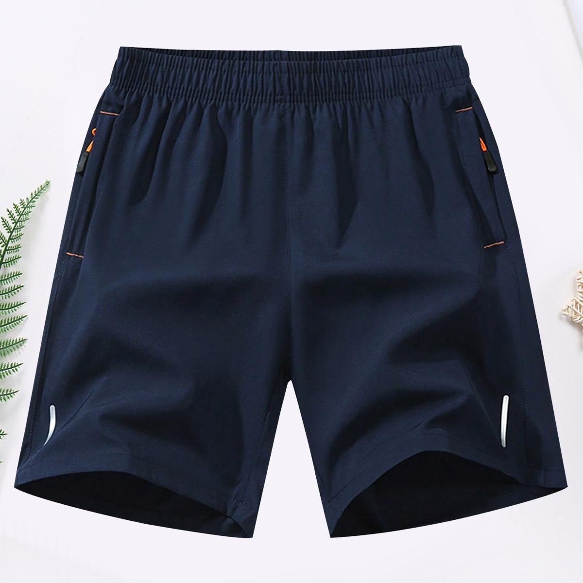 Men's Casual Summer Quick Dry Athletic Shorts with Zipper Pockets, Drawstring Waist , Lightweight Breathable Comfy Shorts for Daily Wear, Running, Hiking, Jogging and Outdoor Activities   Menswear