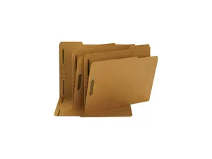 Smead 14837 11 Point Kraft Folders, Two Fasteners, 1/3 Cut Top Tab, Letter, Brown, 50/Box