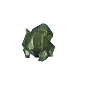 Low Poly Bulbasaur Rainbow Shiney Figurine Print Decor