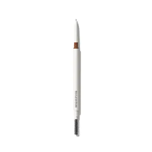 Morphe Nano Brow Pencil - Dual-Ended Pin-Thin .9mm Tip with Spoolie Brush for Precise Brow Definition and Natural Look