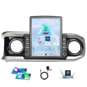9.7 Inch Car Radio Compatible with Toyota Tacoma 2019-2023, Wireless Carplay & Android Auto, Support Original Reverse Cam, Steering Wheel Control, Amplifier