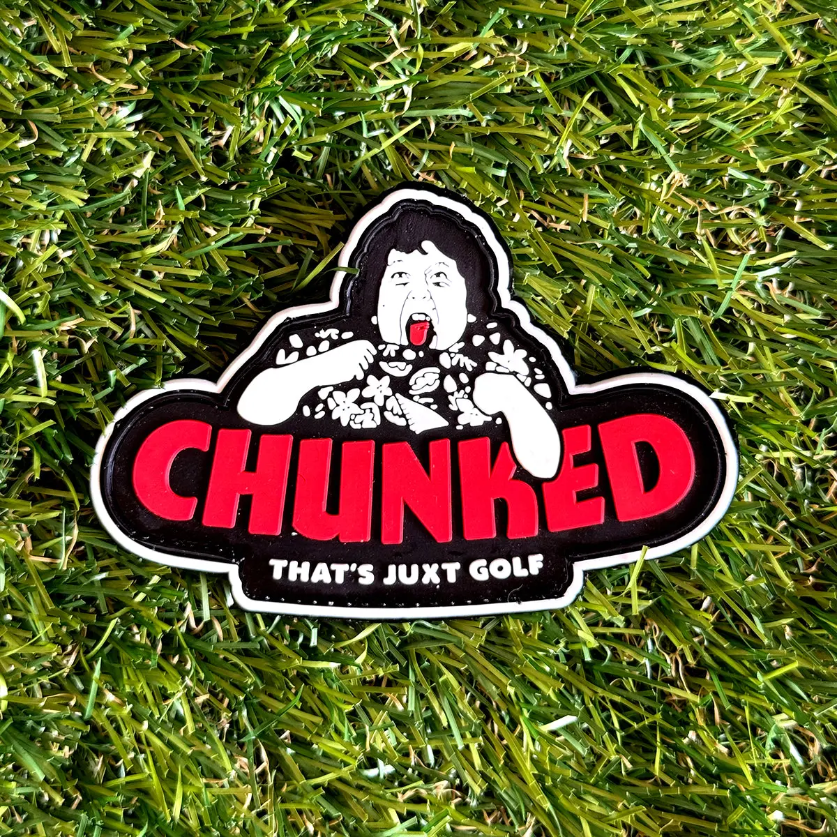 3D Raised Face Golf Morale Embroidery Patch - Premium Texture Badge with Chunked Logo, Velcro Hook Backing, Instant Attachment, Ideal for Golfers’ Headcovers/Hats, Golf Course Use